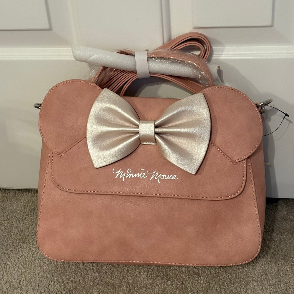 Loungefly x Minnie Ears & Bow Pink Crossbody Bag